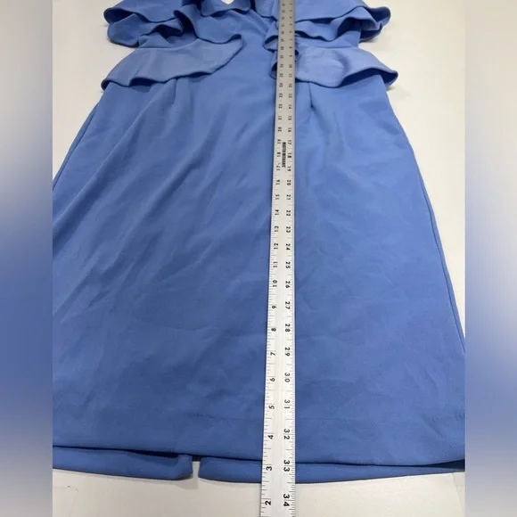 Alexia Admor Light Blue Strapless Cascading Ruffles Mini Dress New With Tags 14 - Picture 7 of 16